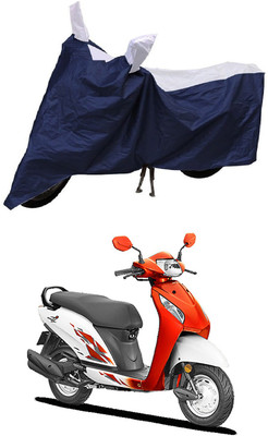 MMSSTAR Waterproof Two Wheeler Cover for Honda(Activa 4G, Blue, White)