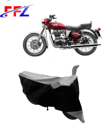 FFZ Waterproof Two Wheeler Cover for Royal Enfield(Electra 4S, Black, Grey)