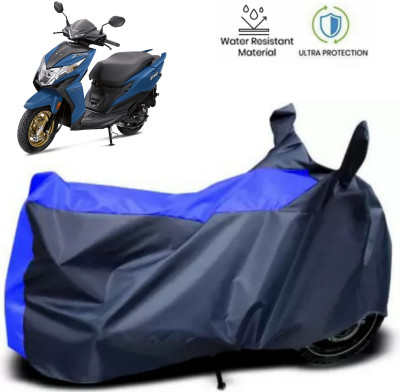 ma collections Waterproof Two Wheeler Cover for Honda(Dio, Black, Blue)