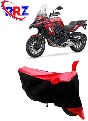 AutoGalaxy Waterproof Two Wheeler Cover for Benelli(TRK 502, Black, Red)