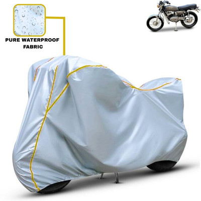 Delphinium Waterproof Two Wheeler Cover for Yamaha(RX 100, Silver)