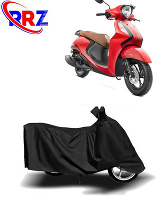 RRZ Waterproof Two Wheeler Cover for Yamaha(Fascino 125 FI, Black)