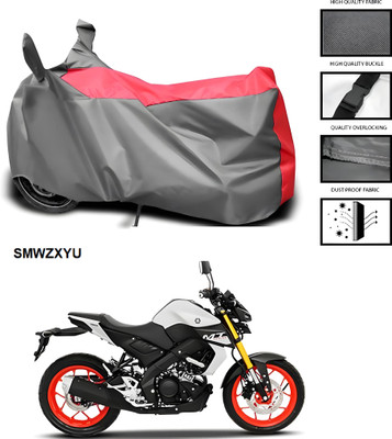 smwzxyu Waterproof Two Wheeler Cover for Yamaha(MT 15, Black, Red)