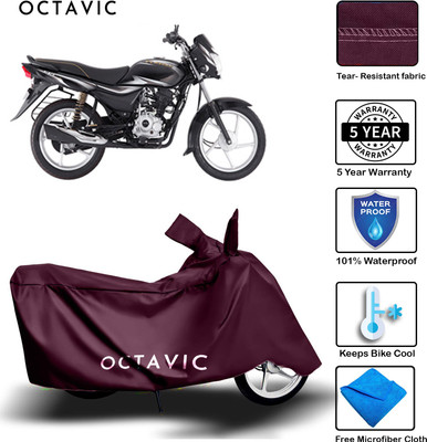 octavic Waterproof Two Wheeler Cover for Bajaj(Platina, Maroon)