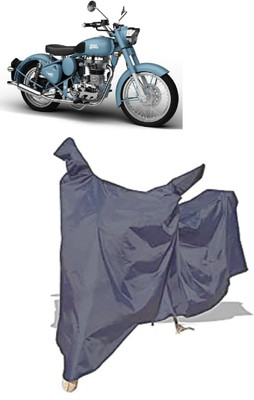 Amexride Two Wheeler Cover for Royal Enfield(Classic Squadron BS6, Grey)