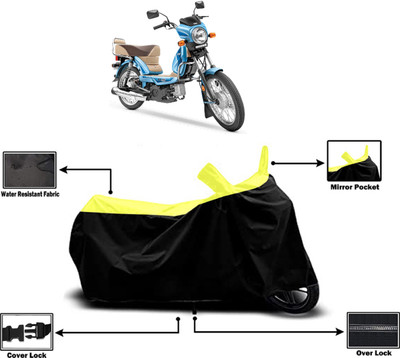 Amexride Two Wheeler Cover for TVS(Heavy Duty BS6, Yellow)