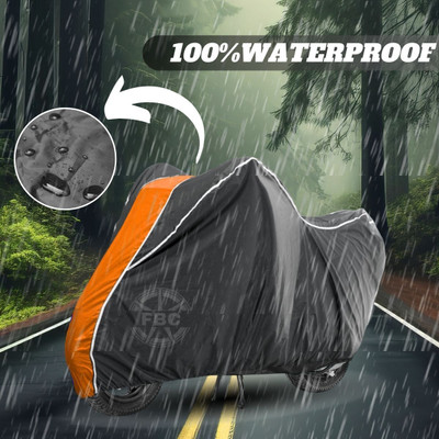 AutoGalaxy Waterproof Two Wheeler Cover for Bajaj(Pulsar, Orange)