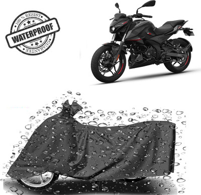 ROYAL AUTO MART Waterproof Two Wheeler Cover for Bajaj(Pulsar 250, Grey)