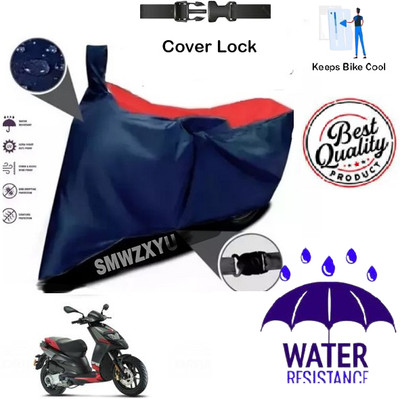 smwzxyu Waterproof Two Wheeler Cover for Aprilia(SR 125, Red, Blue)