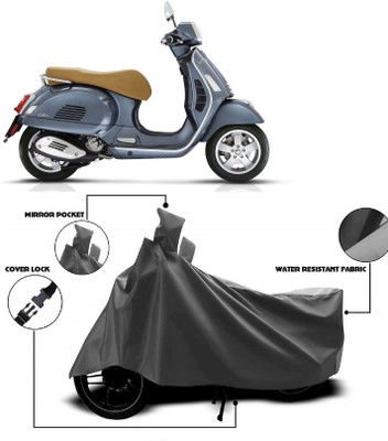 MMSSTAR Waterproof Two Wheeler Cover for Vespa(GTS 300, Grey)
