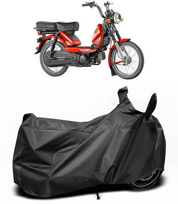 MADAFIYA Two Wheeler Cover for TVS(Heavy Duty, Black)