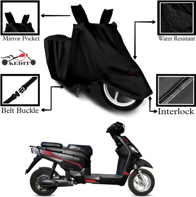 KEDIT Two Wheeler Cover for Universal For Bike(Electric NYX e5 BS6, Black)