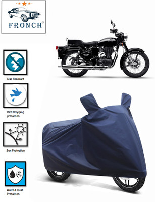 FRONCH Waterproof Two Wheeler Cover for Royal Enfield(Bullet 350, Blue)