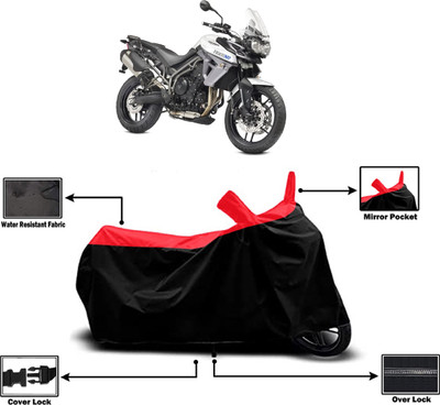 Amexride Two Wheeler Cover for Triumph(Tiger 800 XR, Red)