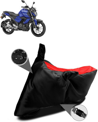 PAGORA Waterproof Two Wheeler Cover for Yamaha(FZ-S Fi Version 3.0, Red)