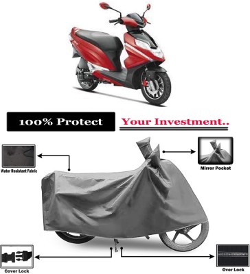 Amexride Two Wheeler Cover for Hero(Dare BS6, Grey)