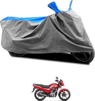 CODOKI Waterproof Two Wheeler Cover for Hero(Super Splendor, Grey, Blue)