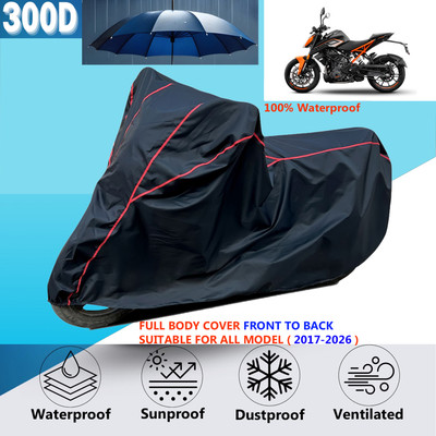OliverX Waterproof Two Wheeler Cover for KTM(250 Duke, Black)