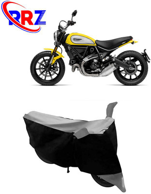 RRZ Waterproof Two Wheeler Cover for Ducati(Scrambler, Black, Grey)