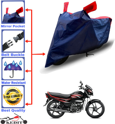 AASHTIK MART Two Wheeler Cover for Hero(Super Splendor, Red, Blue)