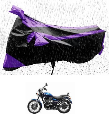 RONISH Waterproof Two Wheeler Cover for Royal Enfield(Thunderbird 350, Purple, Black)