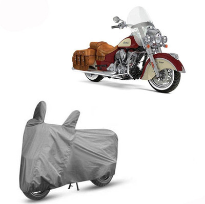 DeepShakshi AUTOMOTIVE Waterproof Two Wheeler Cover for Indian(Chief Vintage, Grey)