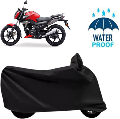 DeepShakshi AUTOMOTIVE Waterproof Two Wheeler Cover for TVS(Raider, Black)