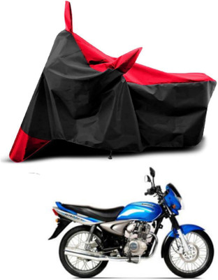 KEDIT Two Wheeler Cover for Bajaj(Wind 125, Red, Black)