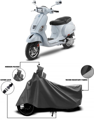 MMSSTAR Waterproof Two Wheeler Cover for Vespa(Vespa SXL 150, Grey)