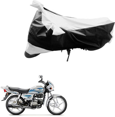 Mdstar Waterproof Two Wheeler Cover for Hero(Splendor, Black, Silver)