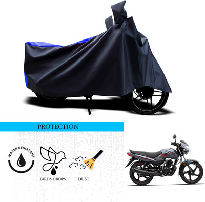 ANTHUB Waterproof Two Wheeler Cover for TVS(Sport, Black, Blue)