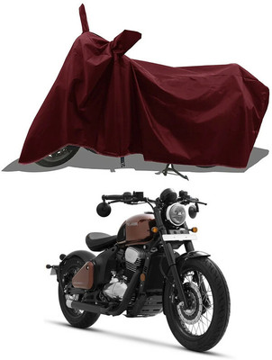 eTrack Waterproof Two Wheeler Cover for JAWA(Bobber 350, Maroon)