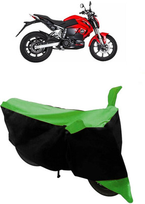 HEMSKAR Two Wheeler Cover for Revolt(RV 400, Black, Green)