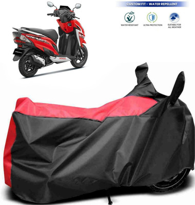 MMSSTAR Waterproof Two Wheeler Cover for Honda(Grazia, Red, Black)