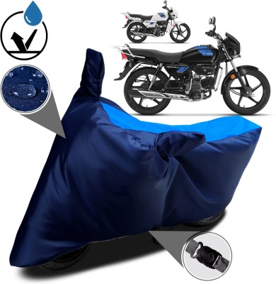 OliverX Waterproof Two Wheeler Cover for Hero(Splendor Plus, Blue)