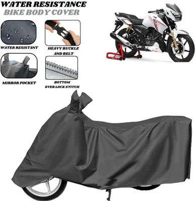 SRP PRODUCT Waterproof Two Wheeler Cover for TVS(Apache RTR 180, Grey)