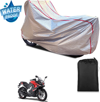 PAGORA Waterproof Two Wheeler Cover for Bajaj(Pulsar RS200 BS6, Silver)