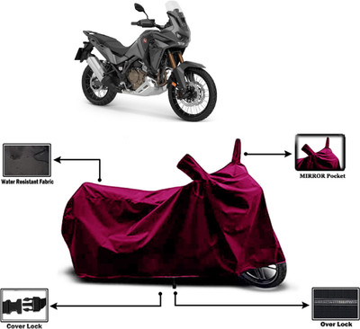 Amexride Two Wheeler Cover for Honda(CRF1000L Africa Twin BS6, Maroon)