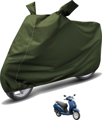 Auto Hub Waterproof Two Wheeler Cover for Honda(Activa 6G, Green)