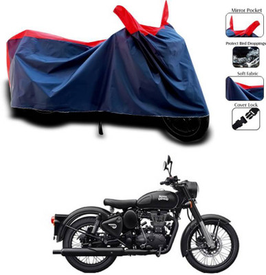 smwzxyu Waterproof Two Wheeler Cover for Royal Enfield(Red, Blue)