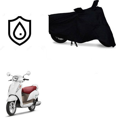 MMSSTAR Waterproof Two Wheeler Cover for Suzuki(Access, Black)