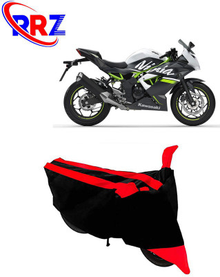 RRZ Waterproof Two Wheeler Cover for Kawasaki(Ninja, Black, Red)
