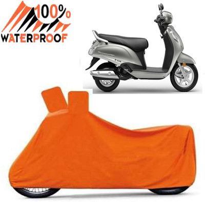 Autoinnovation Waterproof Two Wheeler Cover for Suzuki(Access 125, Orange)