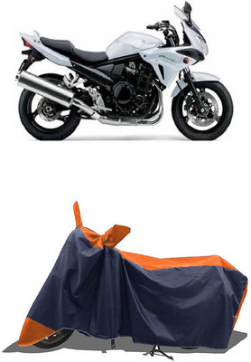 SUGASHRI Waterproof Two Wheeler Cover for Suzuki(Bandit, Orange, Blue)