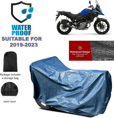 GOSHIV-car and bike accessories Waterproof Two Wheeler Cover for Suzuki(Blue)
