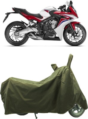 Coxtor Waterproof Two Wheeler Cover for Honda(CBR 650F, Gold)