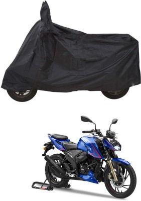 PAGORA Waterproof Two Wheeler Cover for TVS(Apache RTR 200 4V, Black)