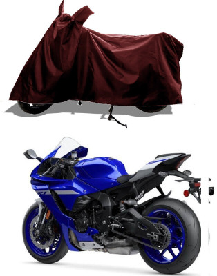 GROFATIK Two Wheeler Cover for Yamaha(YZF R1, Maroon)