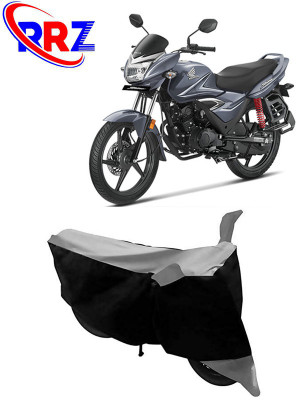 RRZ Waterproof Two Wheeler Cover for Honda(CB Shine, Black, Grey)