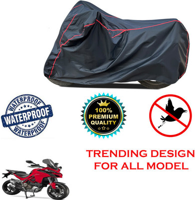 THE REAL ARV Waterproof Two Wheeler Cover for Ducati(Multistrada, Black)
